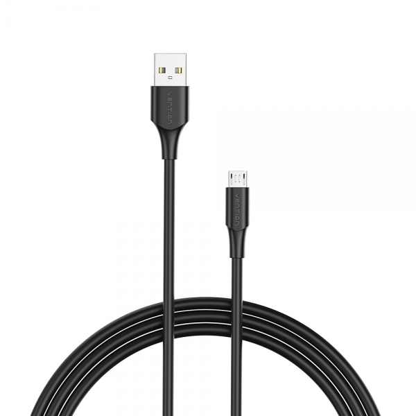 Vention Cable Usb 2.0 Macho A Microusb Macho - 0.25M - 3A - 60W - 480Mbps - Color Negro