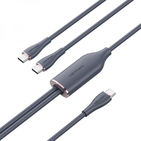 Vention Cable Usb-C Macho A 2Xusb-C Macho 5A - 100W - 480Mbps - 1.5M - Color Blanco