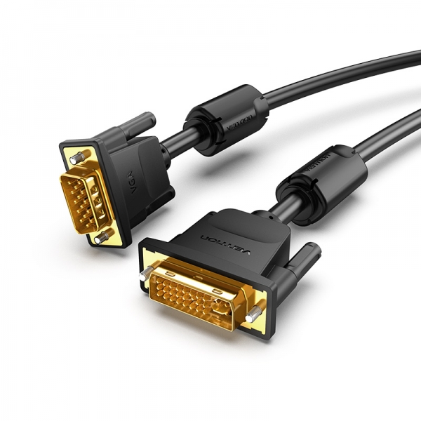 Vention Cable Conversor Dvi Macho A Vga Macho - 3M - Color Negro