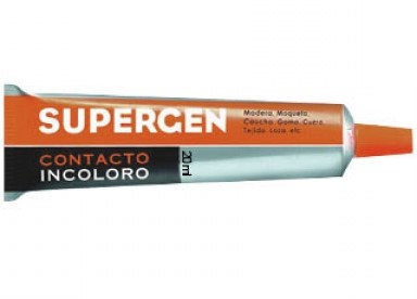 Supergen Contacto Pegamento Incoloro 20Ml - Secado Rapido - No Contiene Tolueno - Resistencia Al Envejecimiento Y A Los Rayos Uv