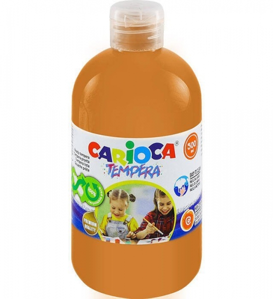 Carioca Pack De 6 Botellas De Tempera - Colores Superlavables - Faciles De Mezclar - Aplicable En Materiales Porosos - Alta Opacidad - Color Oro