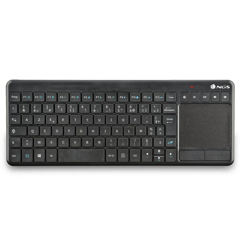 Ngs Teclado Con Touchpad Con Teclas Multimedia Inalambrico 2.4Ghz - Layout Frances - Color Negro