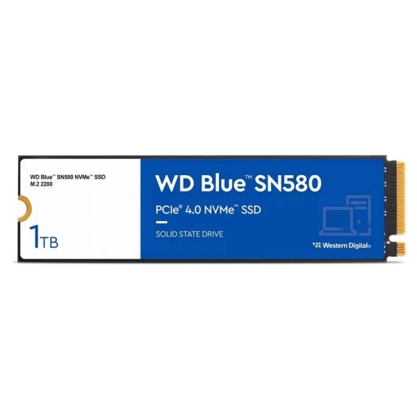 Wd Blue Sn580 Disco Duro Solido Ssd 1Tb M2 Pci Express 4.0 Nvme