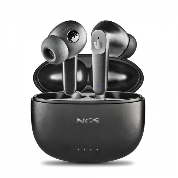 Ngs Artica Hush Auriculares Bluetooth 5.3 Tws Anc - Conexion Automatica - Asistente De Voz - Autonomia Hasta 4H - Base De Carga - Color Negro