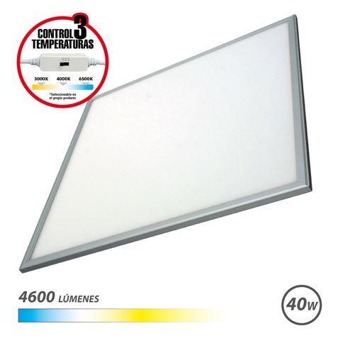 Elbat Panel Led 60X60 40W - 4600Lm - Selector 3 Temperaturas - Color Blanco