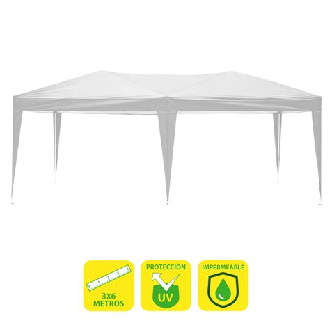 Sungarden Carpa Plegable Acero 3X6M - Color Blanco