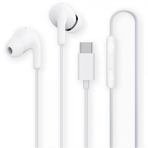 Xiaomi Mi Dual Driver Earphones Auriculares Usb-C - Microfono Integrado - Resistencia Ipx4 - Control En Cable - Color Blanco