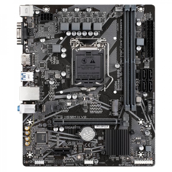 Gigabyte H510M H V2 Placa Base Intel 1200 - Hdmi, Vga, Pci Express, M2, 4X Sata Iii, Usb 2.0, 3.2, Rj-45, Microatx