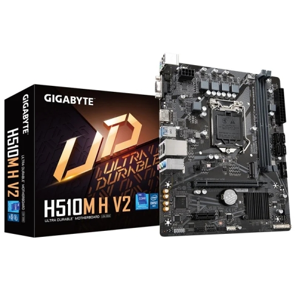 Gigabyte H510M H V2 Placa Base Intel 1200 - Hdmi, Vga, Pci Express, M2, 4X Sata Iii, Usb 2.0, 3.2, Rj-45, Microatx