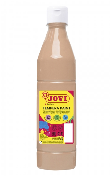 Jovi Tempera Paint Tempera Liquida - Base Agua - Lista Para Usar - Alto Poder Cubriente - Secado Rapido - Excelente Fluidez - Adherencia En Multiples Superficies - Color Ocre