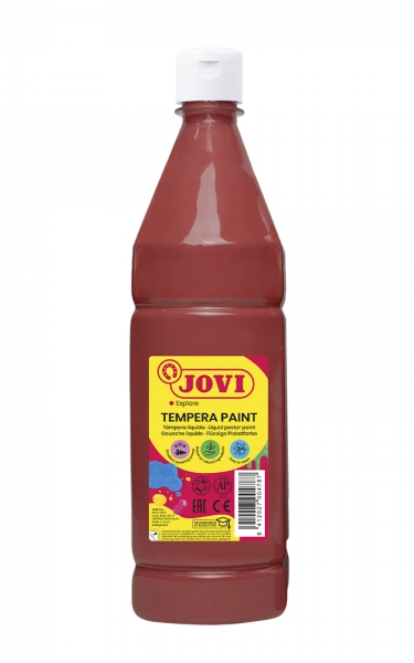 Jovi Tempera Paint Tempera Liquida - Base Agua - Lista Para Usar - Alto Poder Cubriente - Secado Rapido - Excelente Fluidez - Adherencia En Multiples Superficies - Color Rojo