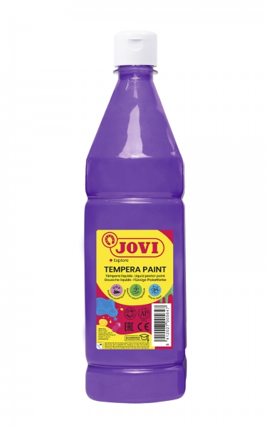 Jovi Tempera Paint Tempera Liquida - Base Agua - Lista Para Usar - Alto Poder Cubriente - Secado Rapido - Excelente Fluidez - Adherencia En Multiples Superficies - Color Morado