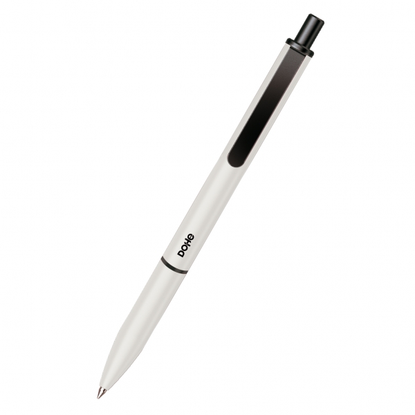 Dohe Elegance Pack De 4 Boligrafos - Punta Fina De 0,5Mm - Fabricados En  Aluminio - Tacto Soft - Color Blanco