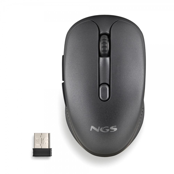Ngs Evo Spook Raton Inalambrico 1600Dpi - Conexiones: 2.4 Ghz Usb-A + Bluetooth 5.1 + Bluetooth 5.1 - 5 Botones - Uso Diestro - Color Negro
