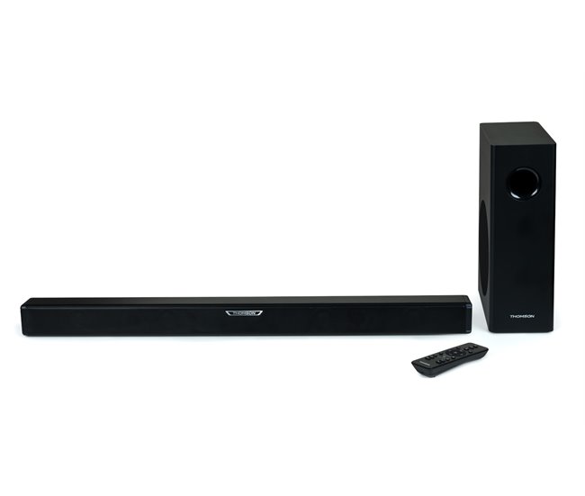 Thomson Sb350Bts Barra De Sonido 300W Con Subwoofer Bluetooth 5.0 - Led De Colores Luminosos - Mando A Distancia - Color Negro
