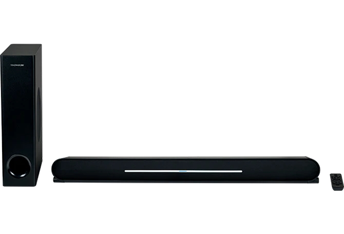 Thomson Sb600Bts Barra De Sonido 500W Con Subwoofer Bluetooth 5.0 - Inclinacion Ajustable - Entrada Digital Cec, Aux 3,5Mm, Optica, Arc - Mando A Distancia - Color Negro