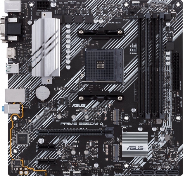 Asus Prime B550M-A Placa Base Amd Ryzen M.2, Pcie 4.0, Hdmi, D-Sub, Dvi, Sata Iii, Usb-A 3.2, Dvi-D