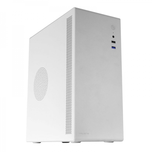 Tacens Orumx500 Minitorre Slim Ultra Compacta - Acero Ultra Resistente - Fuente Sfx 500W - Ventilacion Eficiente - Soporte Microatx/Mini-Itx - Almacenamiento Versatil - Color Blanco