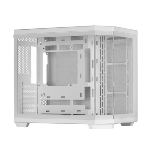 Mars Gaming Custom Mc-3Tcore Caja Gaming - Triple Cristal Templado - Soporte 10 Ventiladores - Placas Base Conector Inverso - Usb-C - Filtros Antipolvo Magneticos - Color Blanco