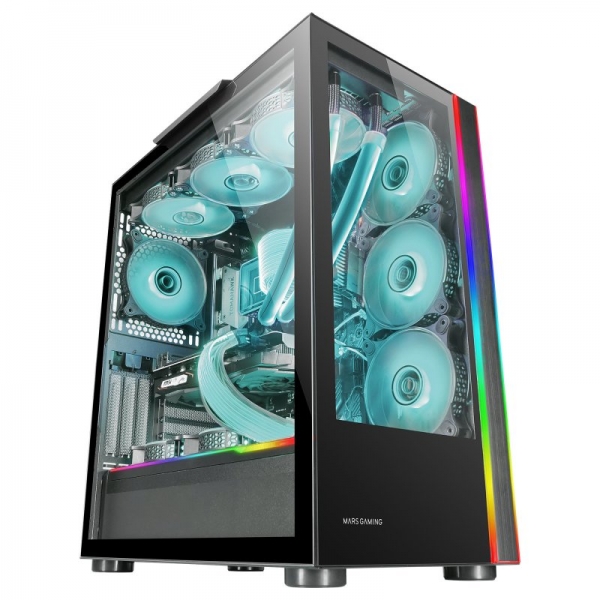 Mars Gaming Mc-Ultra Torre Custom Xxl - Cristal Templado - Usb 3.0 - Argb - Color Negro