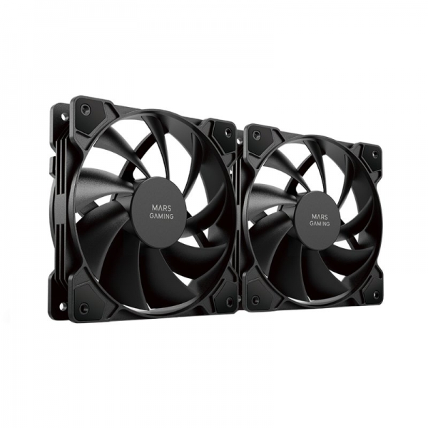 Mars Gaming Mf-Pwmx2 Ventilador - Ventilacion Superior - Silencio Absoluto - Tecnologia Fdb - Juntas Anti-Vibraciones - Sistema Pwm Ajustable - Color Negro