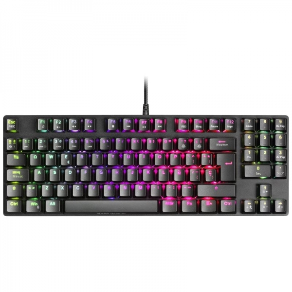 Mars Gaming Mkrevo Pro Teclado Tkl Compacto - Iluminacion Rgb 16.8M - Switches Mecanicos Outemu Pro - Anti-Ghosting Total - Multiplataforma - Color Negro