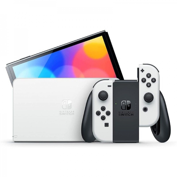 Nintendo Consola Nintendo Switch Oled - Incluye Base Y 2 Mandos Joy-Con - Color Blanco