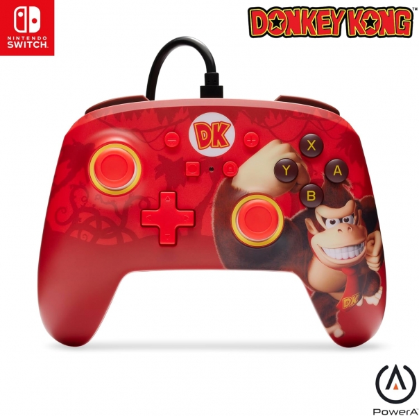 Powera Mando Con Cable Enhanced Para Nintendo Switch - Donkey Kong Flex