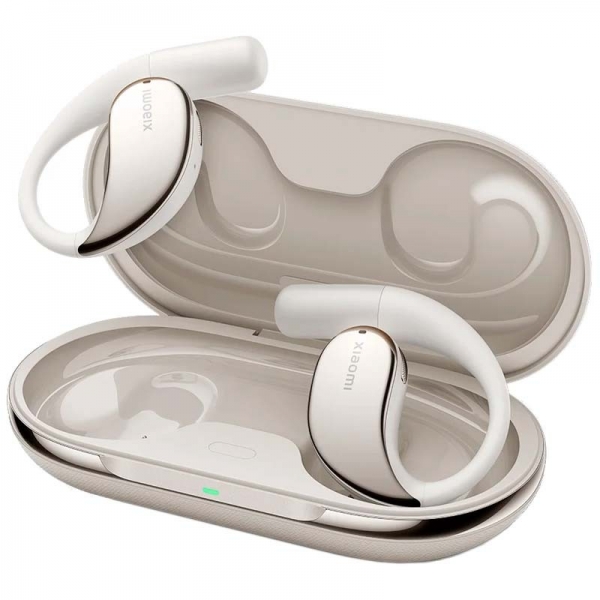 Xiaomi Openwear Auriculares Bluetooth 5.3 Tws - Diseño Abierto - Doble Microfono Con Reduccion De Ruido - Autonomia Hasta 7.5H - Control Tactil - Color Beige