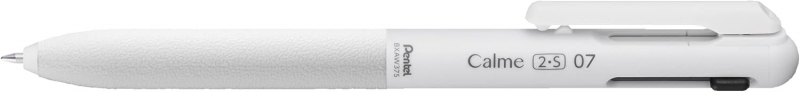 Pentel Calme Boligrafo Multifuncion Retractil De 2 Colores 0.7Mm + Portaminas 0.5 Hb - Cuerpo Color Blanco - Colores Tinta Rojo Y Negro