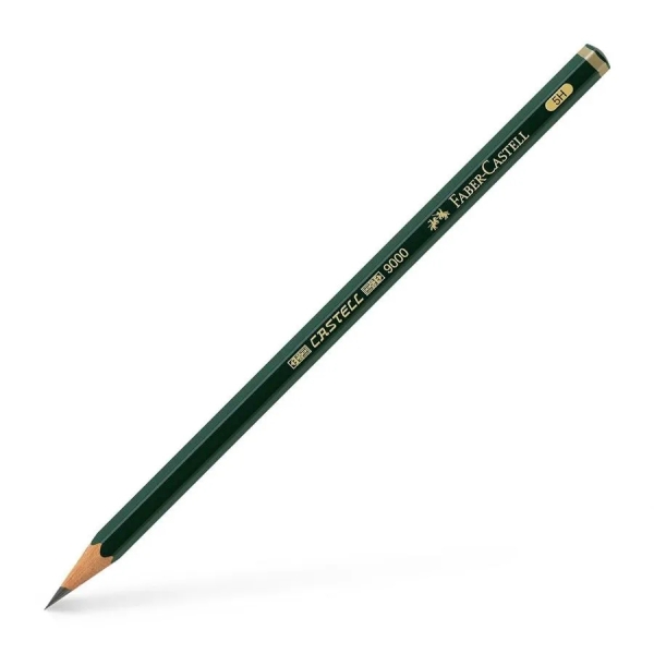 Faber-Castell Castell 9000 Lapiz De Grafito 5H - Mina Resistente A La Rotura - Ecologico