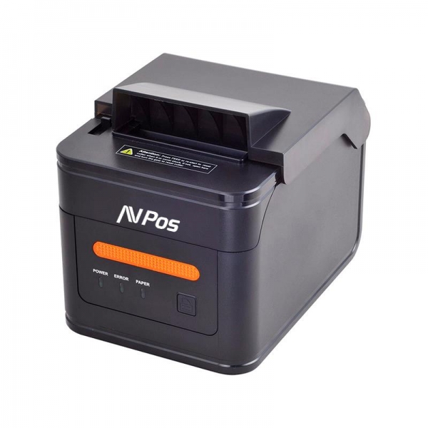Avpos Avp-K46V Impresora Termica Tickets De Cocina K46V - Avisador Luz Y Acustico - Cubierta Resistente Agua, Aceite Y Polvo - Usb, Serie Y Lan - Color Negro