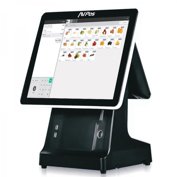 Avpos Tpv K6000 15 Tactil - Impresora Integrada - 2º Pantalla 9,7 - I5 - 8Gb Memoria - Ssd 128Gb - Vga Y Hdmi - Color Negro