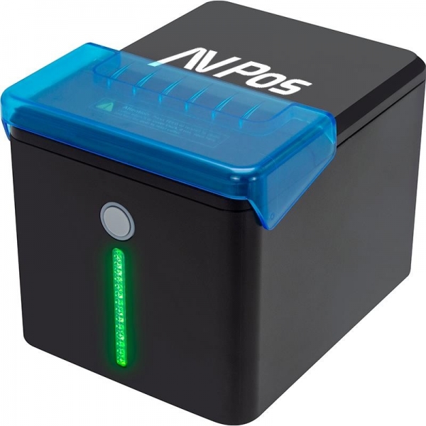 Avpos Avp-K40V Impresora Termica Tickets De Cocina K40V - Avisador Luz Y Acustico - Cubierta Resistente Agua, Aceite Y Polvo - Usb, Lan Y Wifi - Color Negro