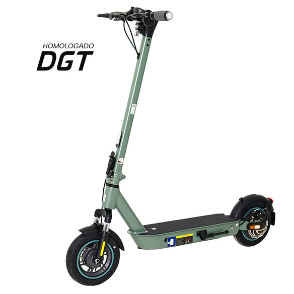 Zwheel Zfox Max Street Hunter Patinete Electrico Motor 400W - Homologado Dgt - Velocidad Hasta 25Km/H - Autonomia Hasta 50Km - 3 Modos De Conduccion - Carga Maxima 100Kg - Ruedas 10