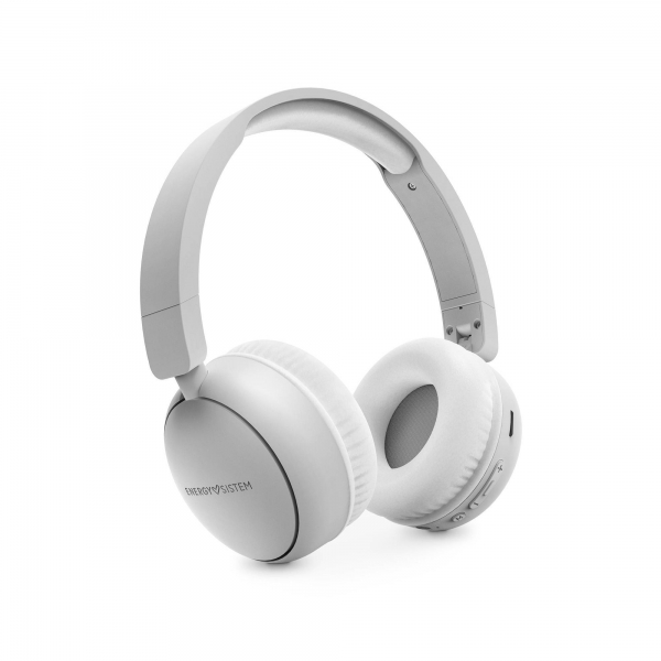 Energy Sistem Auriculares Bluetooth 5.3 - Extensibles Y Plegables - Radio Fm - Micro Sd 128Gb - 16H Autonomia - Asistente De Voz - Manos Libres - Color Blanco