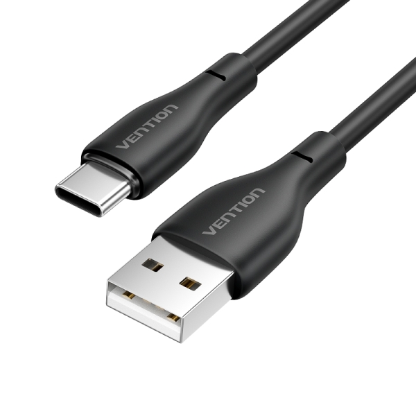 Vention Cable De Carga Interfaz Usb-A/Usb-C - Velocidad 480Mbps - Alimentacion 3A - Potencia 15W - Color Negro