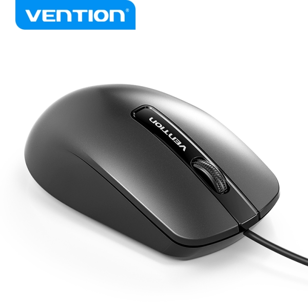 Vention Kta Raton Usb-A - 3 Botones - Dpi 1200 - Materiales Pvc Y Abd - Color Negro