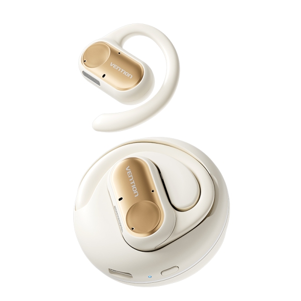 Vention Nbp Auriculares Bluetooth Open Ear Openbeat O11 - Bluetooth 5.3 - Usb-C - Color Beige