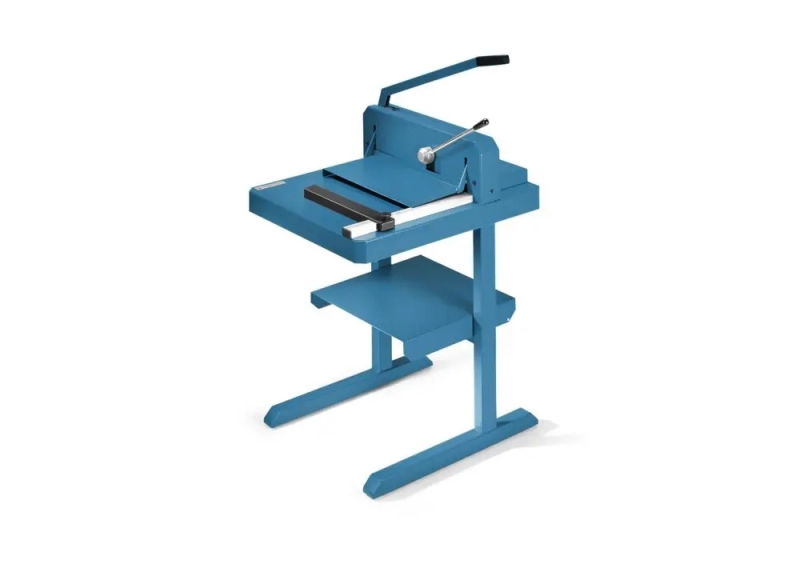 Dahle 842 Guillotina Para Gruesos De Palanca Con Capacidad Hasta 300 Hojas - Cuchilla Superior Acero De Solingen - Mesa Metalica - Regleta De Corte Cambiable