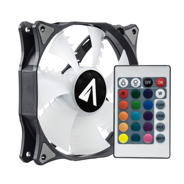 Abysm Gaming Sled Ventilador Cpu120Mm - Iluminacion Rgb - Velocidad Max. 1400Rpm - Control Remoto