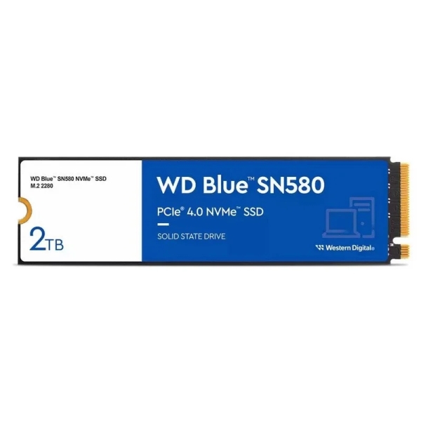 Wd Blue Sn580 Disco Duro Solido Ssd 2Tb M2 Pci Express 4.0 Nvme