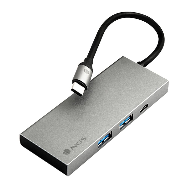 Ngs Wonder Dock 4 Pro 4 En 1 Hub Usb-C - 2X Usb 3.0, 1X Usb-C Pd 100W, 1X Hdmi - Admite Resoluciones Maximas De 4K A 30 Hz - Velocidad Hasta 5 Gbps