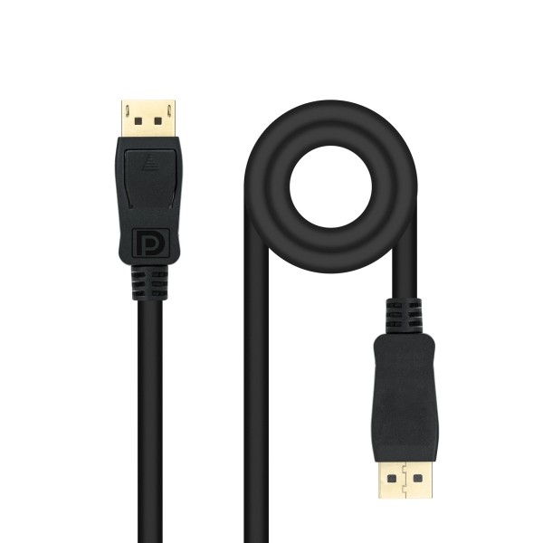 Nanocable Cable Displayport 1.4 Dp/M-Dp/M - Longitud 1.5M - Soporta Resoluciones De Video De Hasta 8K - Color Negro