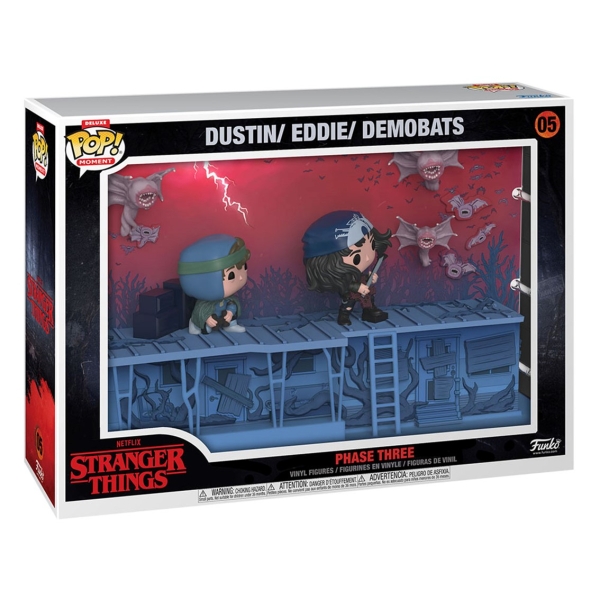 Funko Pop Moments Deluxe Stranger Things Set Fase 3 Eddie And Dustin - Figuras De Vinilo