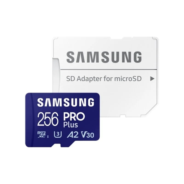 Samsung Pro Plus Tarjeta Micro Sdxc 256Gb Uhs-I U3 A2 V30 Clase 10 Con Adaptador Sd