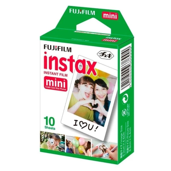 Fujifilm Instax Mini Pack De 10 Peliculas De Fotos Instantaneas - Validas Para Todas Las Camaras Mini De Instax - Formato De Impresion (Tamaño De La Imagen: 46X62Mm)