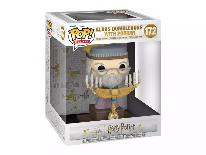 Funko Pop Deluxe Harry Potter Albus Dumbledore Con Podium - Figura De Vinilo - Altura 12Cm Aprox.