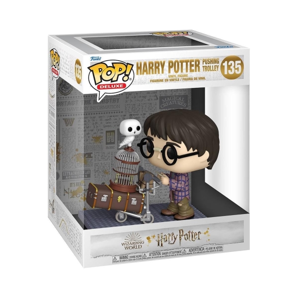 Funko Pop Deluxe Harry Potter Harry Potter Empujando Carrito - Figura De Vinilo - Altura 9.5Cm Aprox.