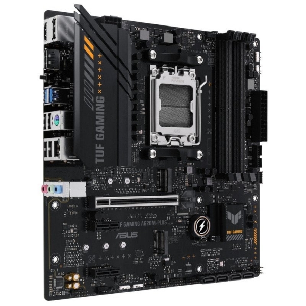 Asus Tuf Gaming A620M-Plus Placa Base Amd Pcie 3.0, 4.0, 4X Ddr5, 2X M.2, 4X Sata Iii, Rj-45, Usb-A, Usb-C - Factor De Forma Microatx